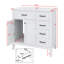 Meuble-lavabo 36 po avec lavabo en céramique 36 po, meuble-lavabo autoportant avec 2 tiroirs-803225947
