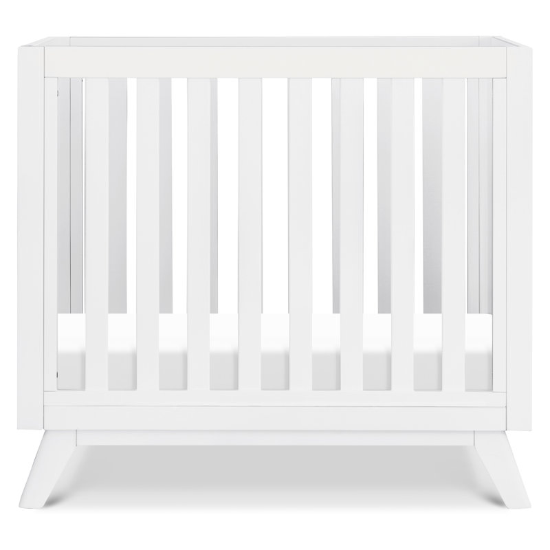 Otto 3-in-1 Convertible Mini Crib with 4" Mattress, White