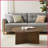 1 PCS Round Coffee table Brown