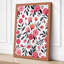 Pink Blooms Pattern Botanical - Wrapped Canvas-1200650180-1200650188