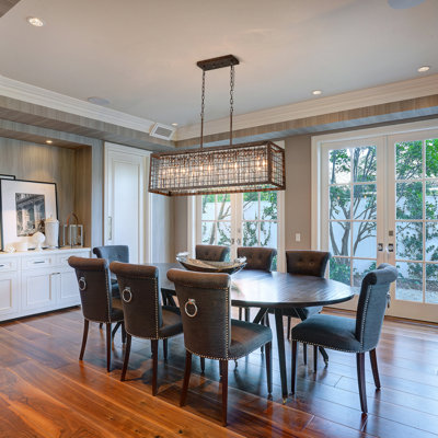 4-Light Kitchen Island Square/Rectangle Chandelier