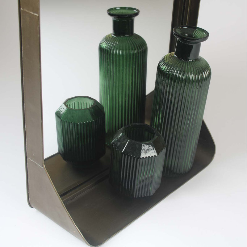 Hughesdale Flat Mirror with Shelves