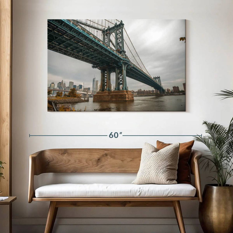 Couvert Manhattan Bridge NY, H 32 po x l 48 po