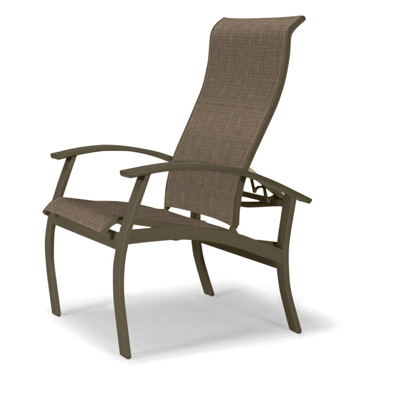 Belle Isle Outdoor Dining Armchair, Textured Beachwood, Beachwood, Beacon Taupe Sunbrella®