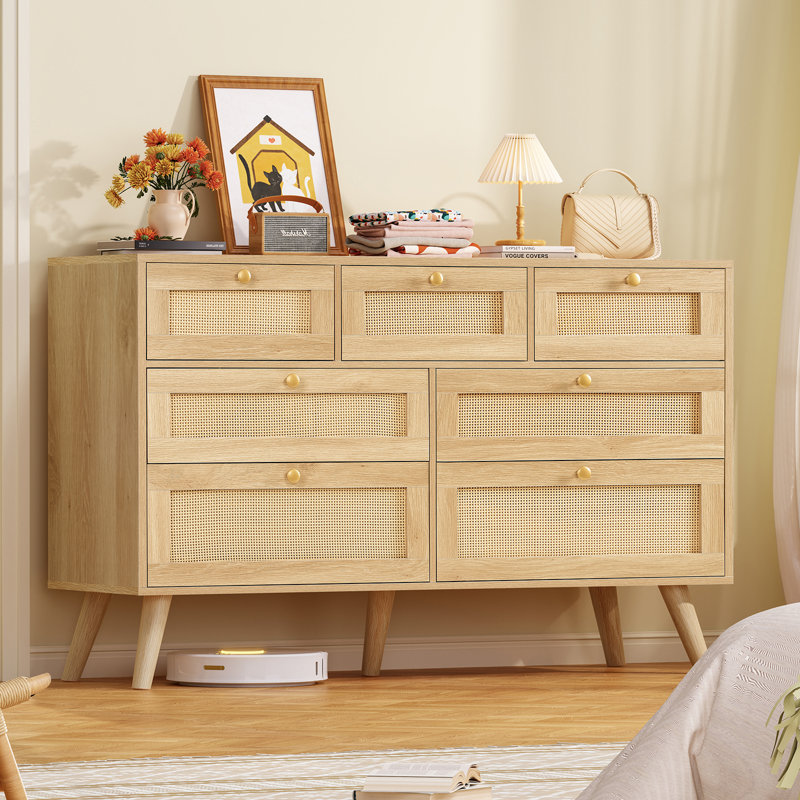 Commode 7 tiroirs 47,2 po de largeur