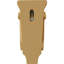 Petit corbeau en bois de pilastre Acanthus l 4 3/4 po x P 1 3/4 po x H 10 po (paquet de 6)-91124121