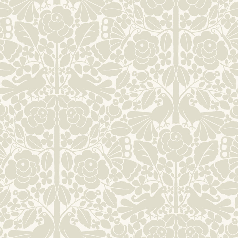 Black Fairy Tales Wallpaper, Beige
