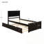 Lit plateforme simple avec lit gigogne-1880155966