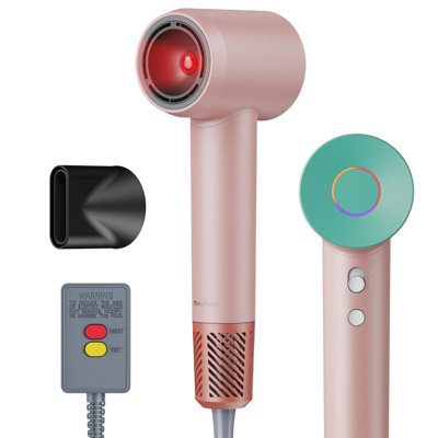 Professional Infrared Ionic High-Speed Hair Dryer - 160000 RPM Fast Drying Quiet Blow Dryer with Frizz Control & Magnetic Nozzle