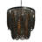 2-Tier Draped Wood Bead Chandelier-1179555381