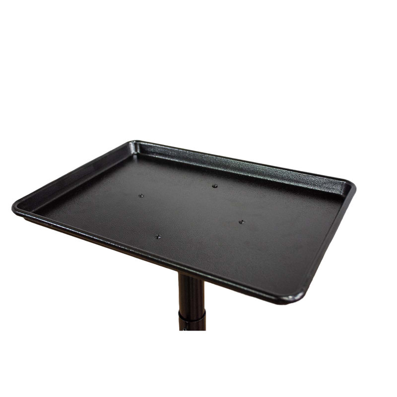 21'' H x 6.4'' W Utility Cart with Wheels, Black