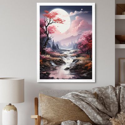 " Water Stream Charm Blooming Liquid Art I "