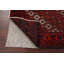 Tapis rouge Balouch en laine nouée à la main de conception unique 3 pi 8 po x 6 pi 6 po New Age