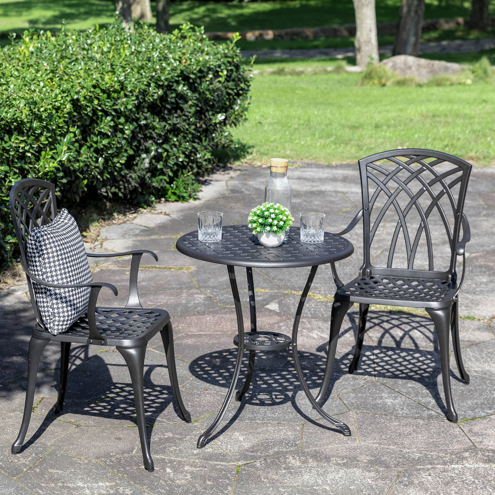 Aatifa 24" Patio Bistro Set, No