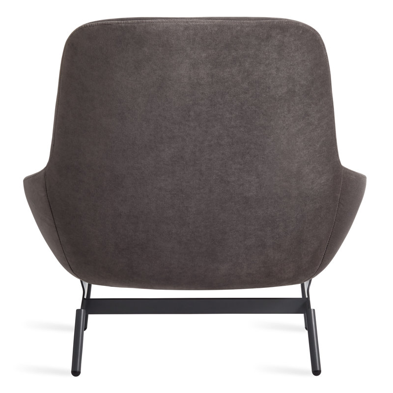 Field Lounge Chair, Storm Velvet Polyester Blend