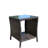 Outdoor Coffee Table With Tempered Glass Top - Brown , Protected, Easy Assembly Kit Patio Furniture Clear Weather , Assemble Yourself Now Included-120264184-120264183