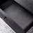 Retro design simple black solid wood coffee table
