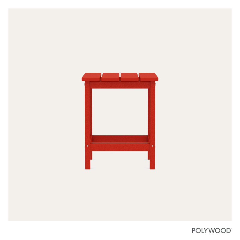 Table d'appoint POLYWOOD X Sol72 , Rouge coucher de soleil