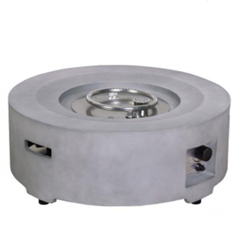 Foyer rond gris au propane 30 po x 11 po Diameter