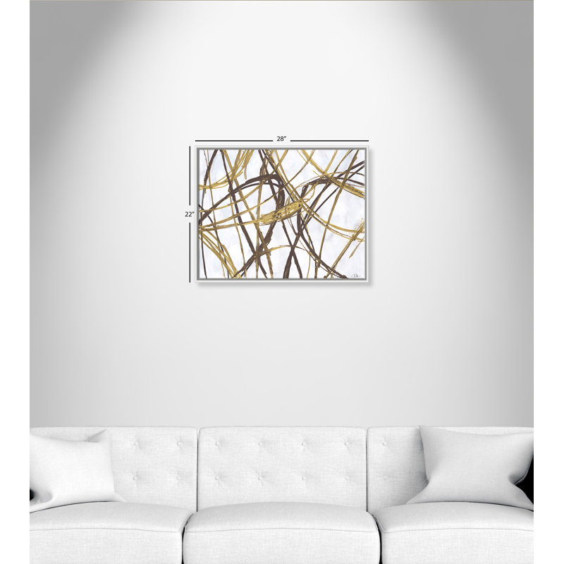 «Expressions», cadre flottant, reproduction d'art sur toile, H 22 po x l 28 po x P 2 po, Cadre blanc