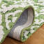 Tapis vert / blanc en laine touffeté à la main Arieah-1136472849