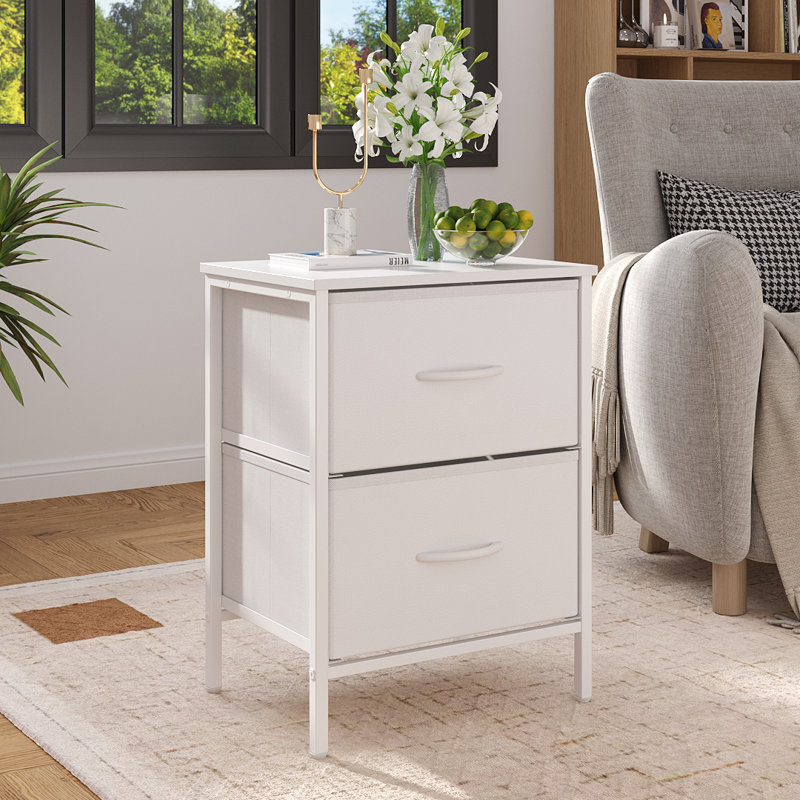 Metal；Medium Density Fiberboard (MDF)；PU Leather；Plastic Rectangle Accent Cabinet, White