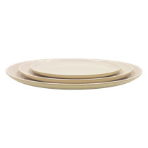 Plates Plastic Oval Pink 26cm 5pc/30