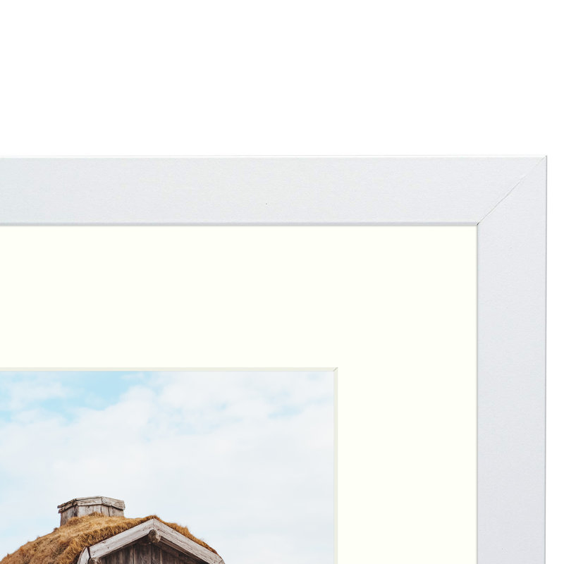 Collis White Wood Matte Picture Frame