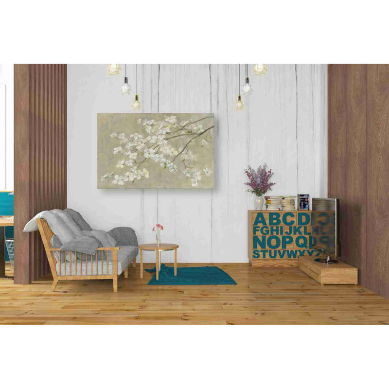 «Dogwood In Spring Neutral Crop», impression sur toile tendue, H 26 po x l 40 po x P 1,5 po