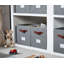 Bacs de rangement | Boîte de rangement en forme de cube avec porte-étiquettes-435358888-435358895
