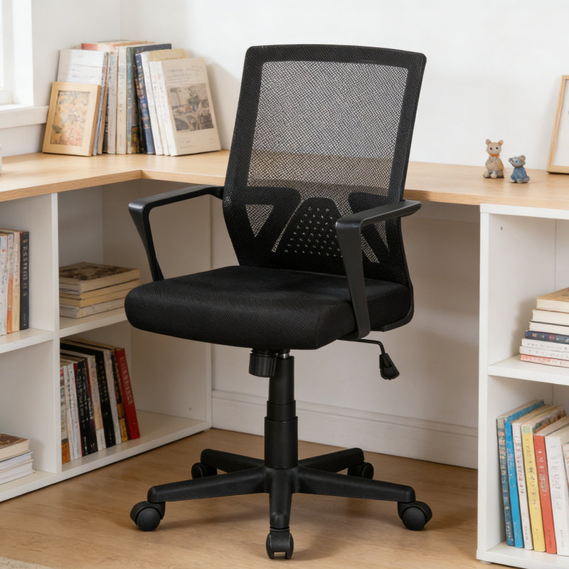 Chaise de bureau / de travail à hauteur réglable avec accoudoirs