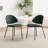 Vapor PU Leather Dining Chairs with Curved Backrest & Metal Legs-1688408464