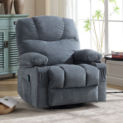 Corston Upholstered Swivel Recliner