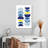 Avery Blue Yellow Modern I-108480799