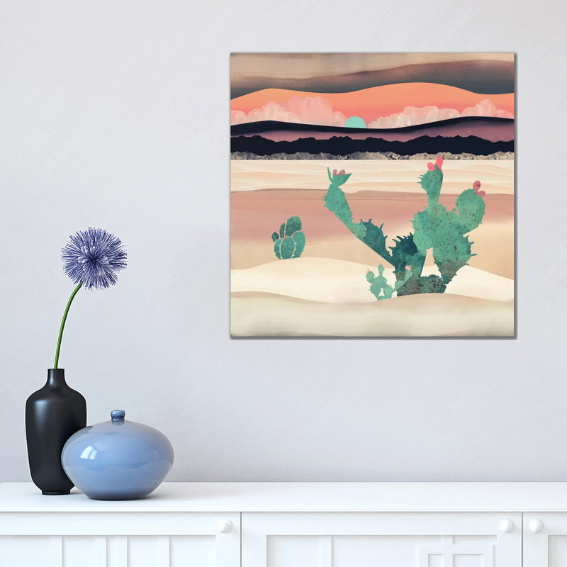 Desert Dawn by SpaceFrog Designs - Wrapped Canvas Painting, 45.72 cm H x 45.72 cm W x 3.175 cm D