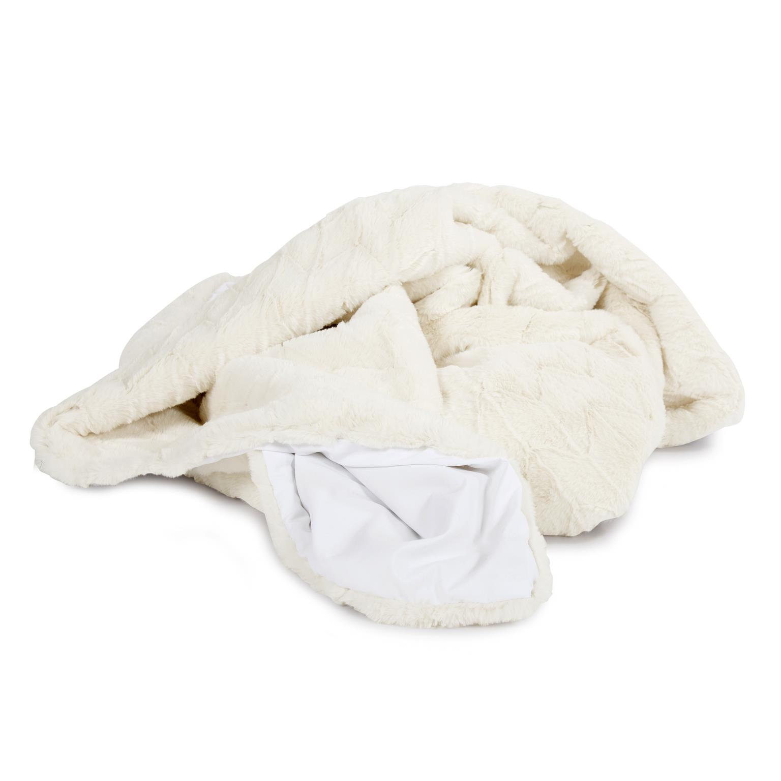 Dan Faux Fur Throw Blanket, Brown