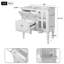 Meuble-lavabo de style rétro 30 po avec lavabo en céramique, meuble-lavabo simple autoportant avec 2 tiroirs, armoire de rangement avec cadre en bois massif, blanc