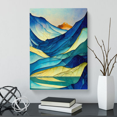 Glacier StainGlass - Wrapped Canvas