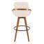 Tabouret de bar à hauteur fixe avec pivot-2051212351