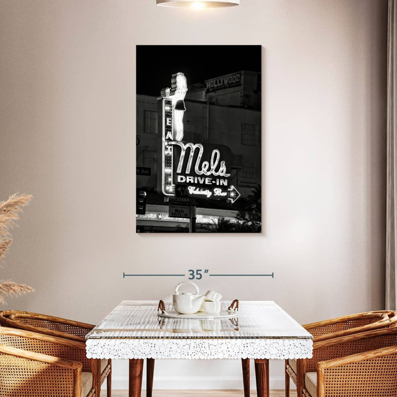 Hollywood Drive noir de Californie noir, H 45 po x l 30 po