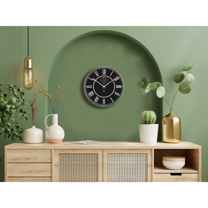 Horloge murale Kulreet, Small 11.79", Argent argent