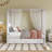 Upholstered Canopy Platform Bed with Trundle and Storage Drawers, a Stylish and Functional Choice for Your Bedroom-712377404-712377407