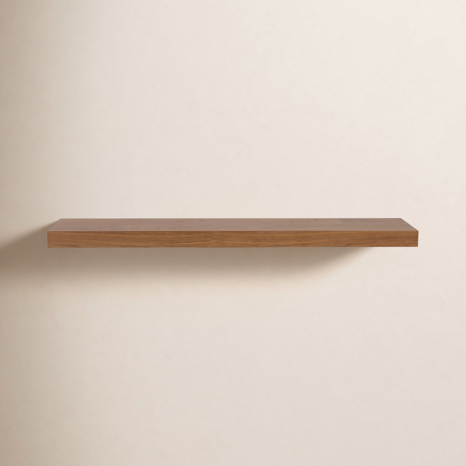 Sherice Floating Shelf, 1.97" H x 43.21" W x 10.24" D, Walnut