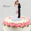 Figurine de mariage pour couple de fiancés