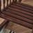Elegant solid walnut environmental rocking chair