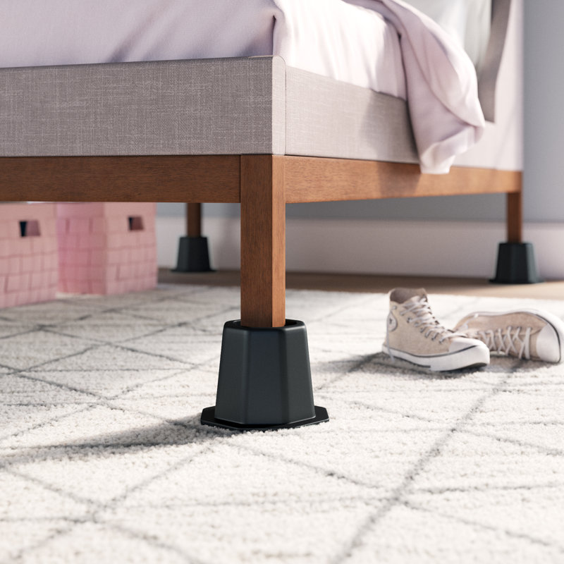 Elam 9.75'' Bed Risers, Black