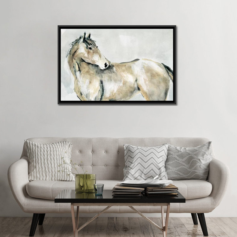 « turning to home », reproduction sur toile, H 18 po x l 26 po x P 1,5 po, Toile avec cadre noir, Pas de tapis