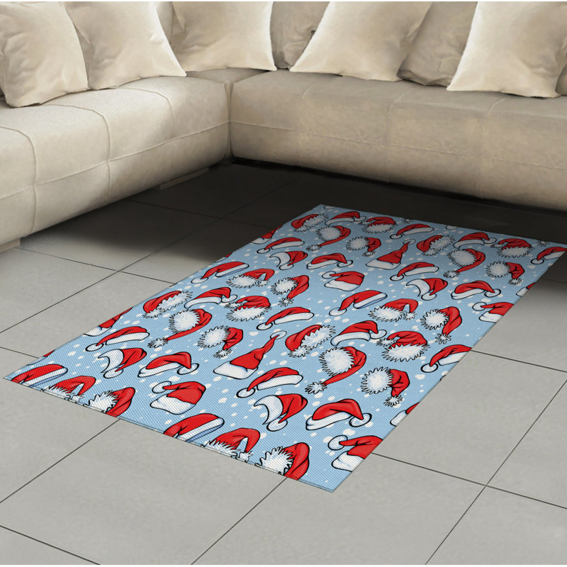 Retro High Density Long Fiber Poly Threads Decorative Area Rug Carpet, Rectangle 4' x 5'8"
