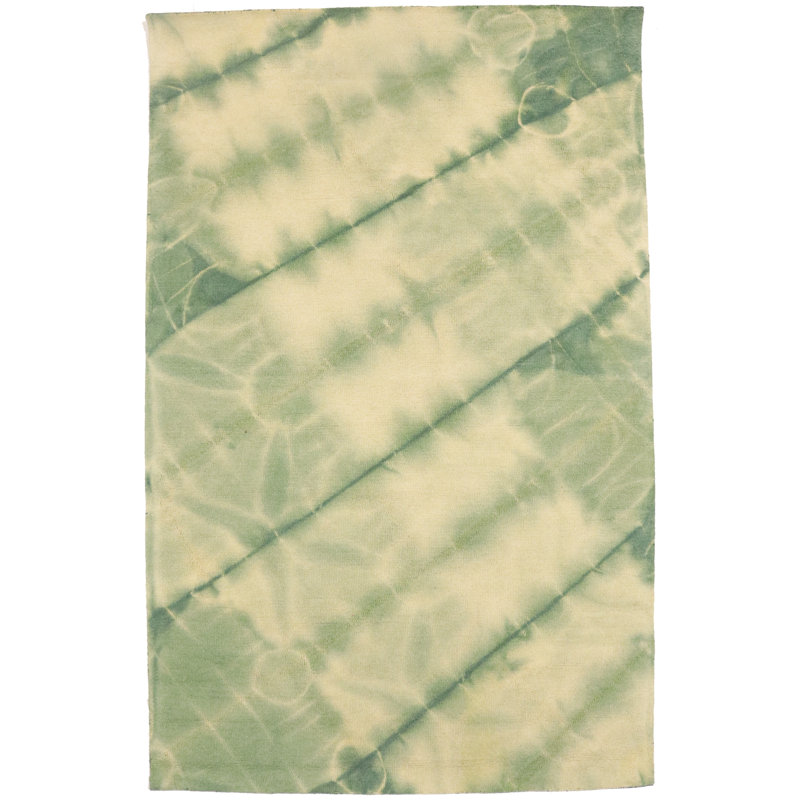Tapis vert touffeté à la main Javarie