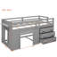 Lit mezzanine simple avec armoire et tablette-1413255895